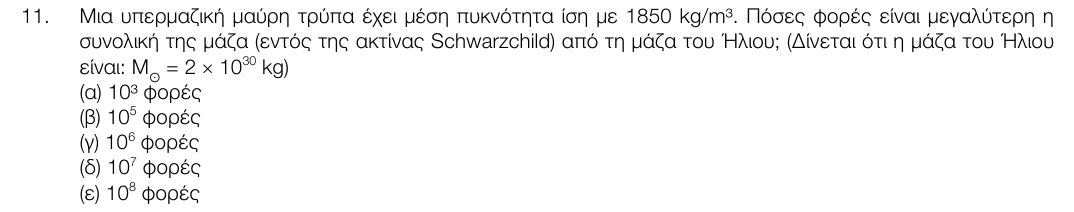 Εκφώνηση θέματος 11, 1η φάση 2017, Λύκειο