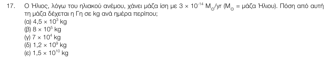 Εκφώνηση θέματος 17, 1η φάση 2017, Λύκειο