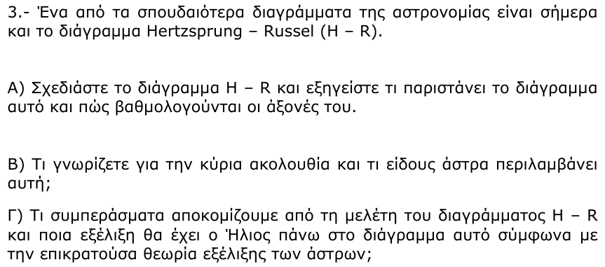 Εκφώνηση θέματος 3, 2η φάση 2005, Λύκειο