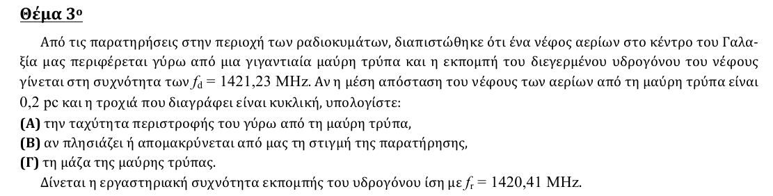 Εκφώνηση θέματος 3, 2η φάση 2015, Λύκειο