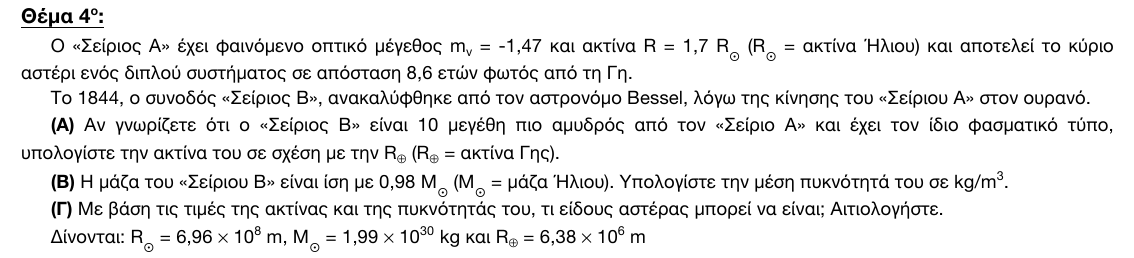 Εκφώνηση θέματος 4, 2η φάση 2017, Λύκειο