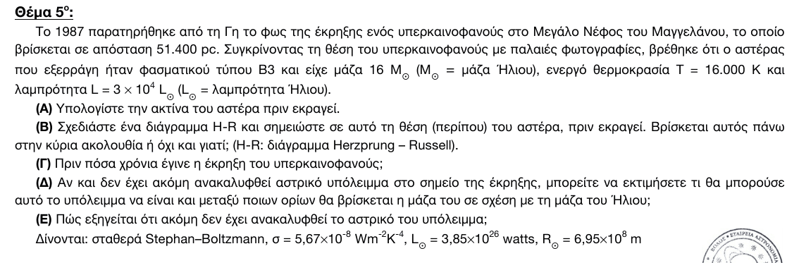 Εκφώνηση θέματος 5, 2η φάση 2017, Λύκειο
